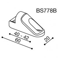 Montážní adaptér BS778B pro zpětná zrcátka RIZOMA do kapotáže - pro motocykly HONDA, MV AGUSTA, SUZUKI, černý